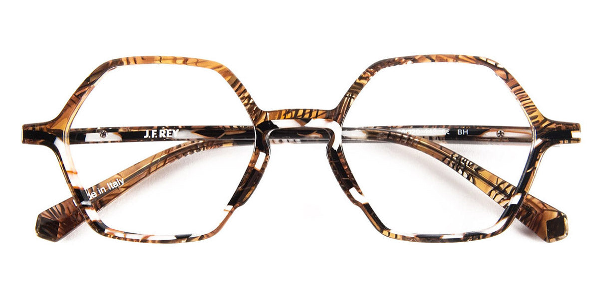 J.F. Rey® JF1520 JFR JF1520 9010 50 - 9010 Brown Garden/White Pearl Eyeglasses