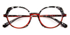 J.F. Rey® JF1522 JFR JF1522 0030 50 - 0030 Black Transparent/Red Eyeglasses