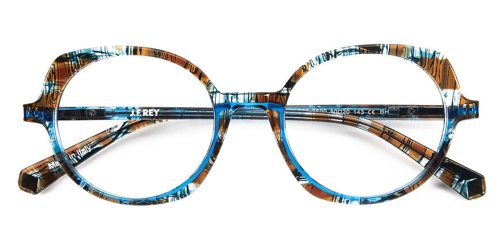 J.F. Rey® JF1522 JFR JF1522 2590 50 - 2590 Blue and Brown Transparent Eyeglasses