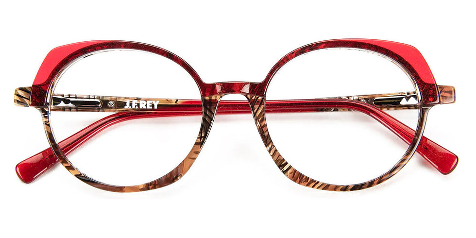 J.F. Rey® JF1523 JFR JF1523 3590 52 - 3590 Brown Lace/Red Eyeglasses