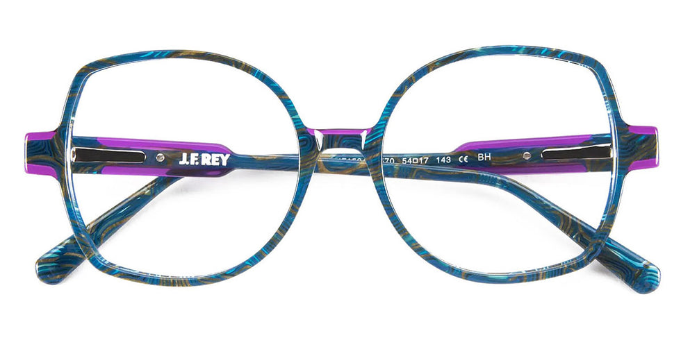 J.F. Rey® JF1524 JFR JF1524 2570 54 - 2570 Navy/Brown/Purple Eyeglasses