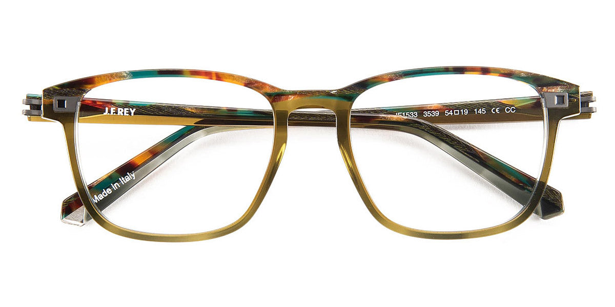J.F. Rey® JF1533 JFR JF1533 3539 54 - 3539 Red Marbled/Khaki Eyeglasses