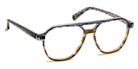 J.F. Rey® JF1537 JFR JF1537 0602 53 - 0602 Gray/Gray and Brown Striped Eyeglasses
