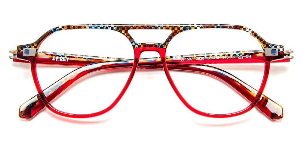 J.F. Rey® JF1537 JFR JF1537 2930 53 - 2930 Blue Demi/Red Eyeglasses