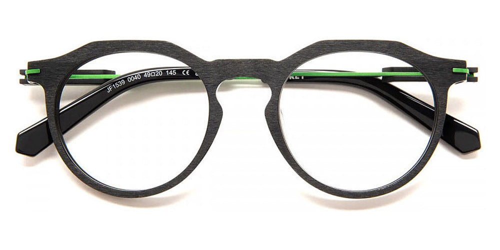 J.F. Rey® JF1539 JFR JF1539 0040 49 - 0040 Black/Green Eyeglasses