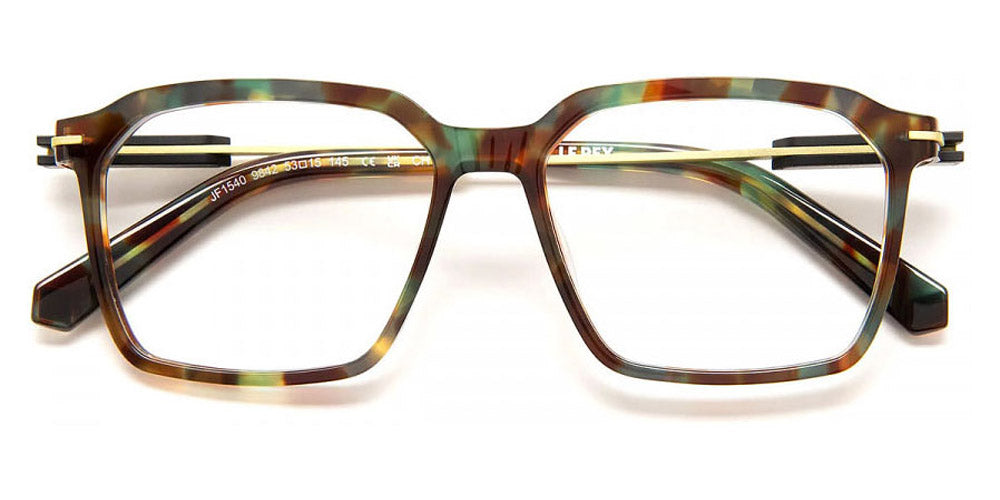 J.F. Rey® JF1540 JFR JF1540 9842 53 - 9842 Demi Dark Green Eyeglasses
