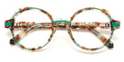 J.F. Rey® JF1542 JFR JF1542 4026 51 - 4026 Green Fern/Blue Cyan Eyeglasses