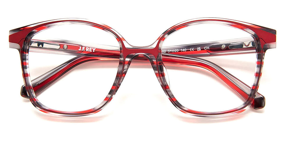J.F. Rey® JF1544 JFR JF1544 3000 51 - 3000 Red Striped/Red Eyeglasses