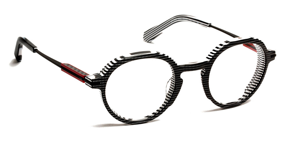 J.F. Rey® JF1545 JFR JF1545 0830 46 - 0830 Black and Cristal Pixel Eyeglasses