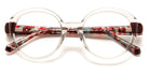 J.F. Rey® JF1546 JFR JF1546 1438 49 - 1438 Crystal/Red Eyeglasses
