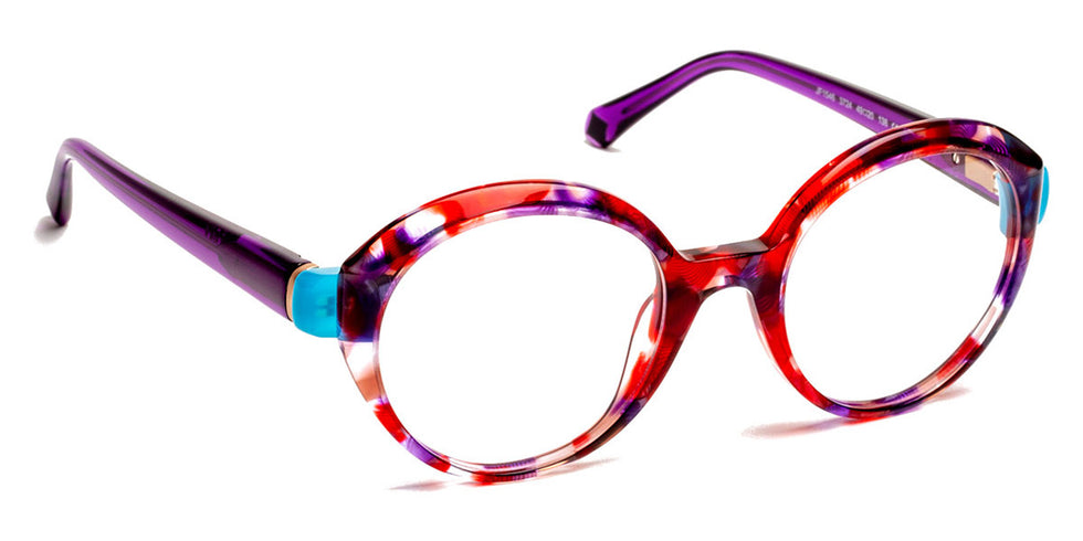J.F. Rey® JF1546 JFR JF1546 3724 49 - 3724 Burgundy/Turquoise Eyeglasses
