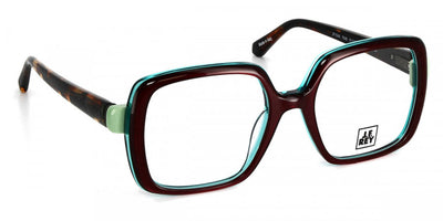 J.F. Rey® JF1548 JFR JF1548 7546 51 - 7546 - Dark Plum/Green Pale Eyeglasses