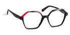 J.F. Rey® JF1549 JFR JF1549 0830 54 - 0830 Black Pixel / Red Eyeglasses