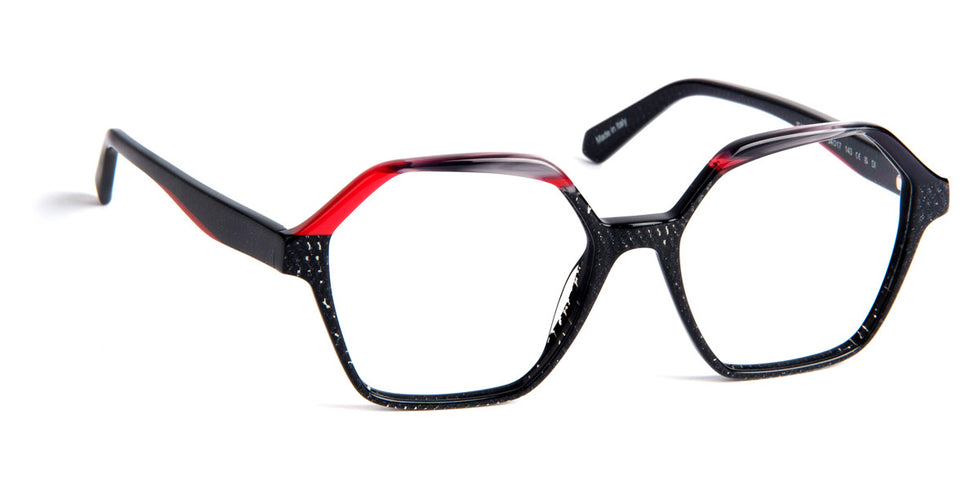 J.F. Rey® JF1549 JFR JF1549 0830 54 - 0830 Black Pixel / Red Eyeglasses