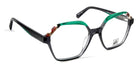 J.F. Rey® JF1549 JFR JF1549 0040 54 - 0040 Black/Green Eyeglasses