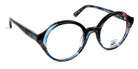 J.F. Rey® JF1550 JFR JF1550 2883 48 - 2883 Black and Crystal/Blue/Pink Eyeglasses