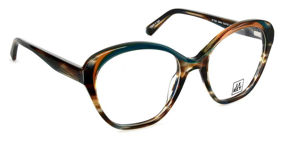 J.F. Rey® JF1551 JFR JF1551 9044 52 - 9044 Demi/Emerald Eyeglasses