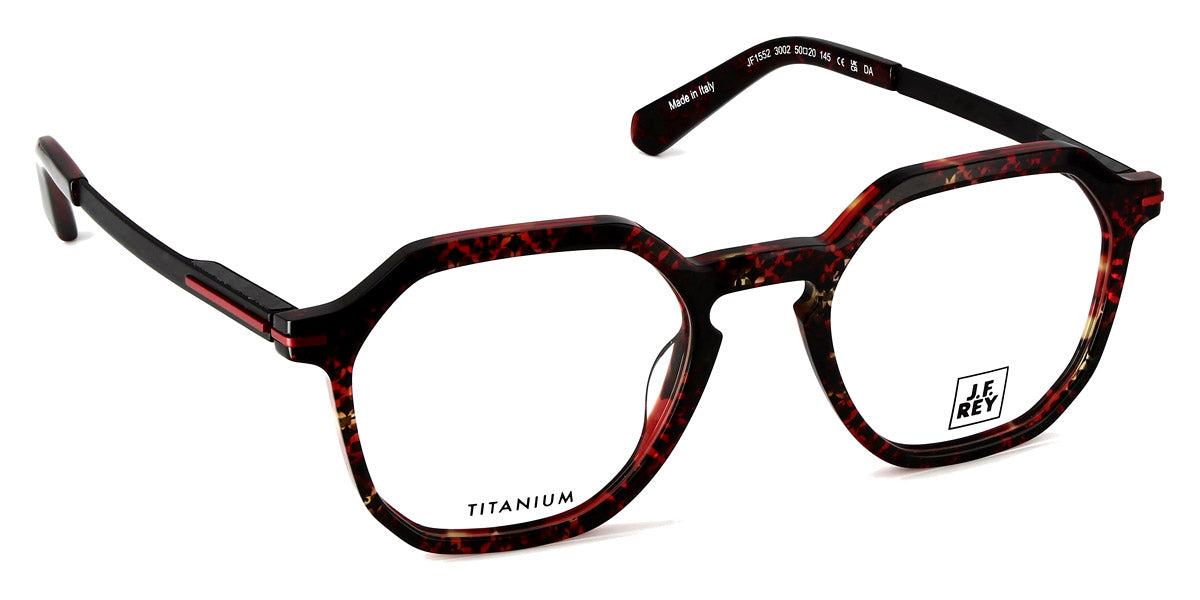 J.F. Rey® JF1552 JFR JF1552 3002 50 - 3002 Red / Grey Eyeglasses
