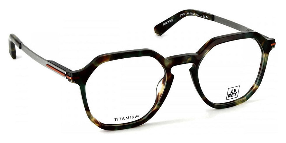 J.F. Rey® JF1553 JFR JF1553 4360 52 - 4360 Green Camouflage/Orange Eyeglasses