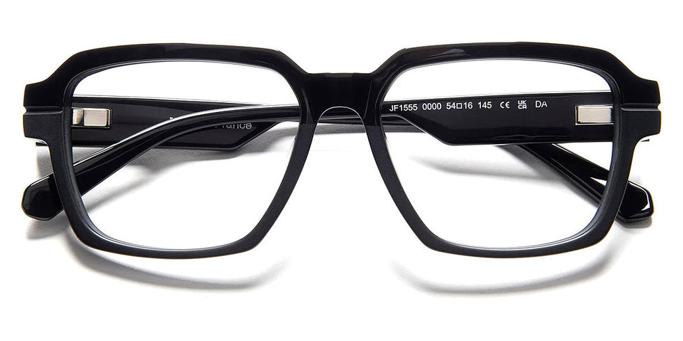 J.F. Rey® JF1555 JFR JF1555 0000 54 - 0000 Shiny Black/Matte Black Eyeglasses