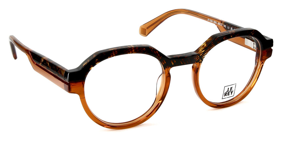J.F. Rey® JF1556 JFR JF1556 9061 48 - 9061 Demi/Amber Eyeglasses