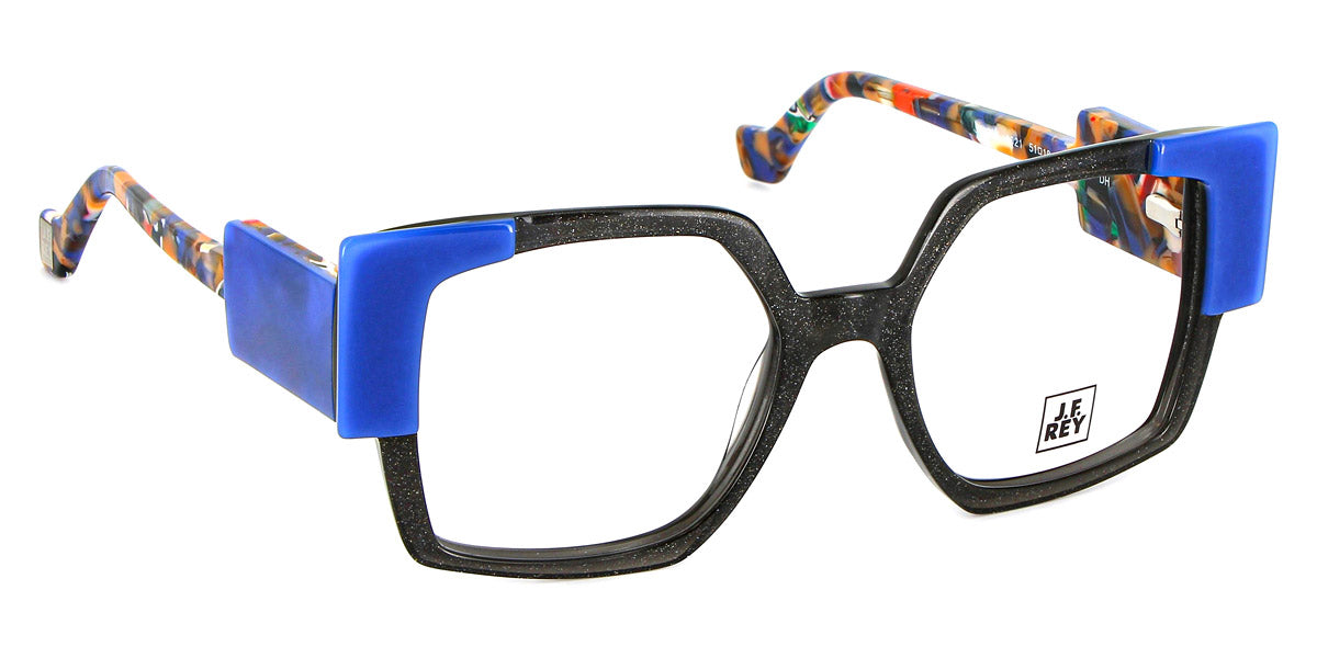 J.F. Rey® JF1565 JFR JF1565 0021 51 - 0021 Black / Blue Indigo Eyeglasses