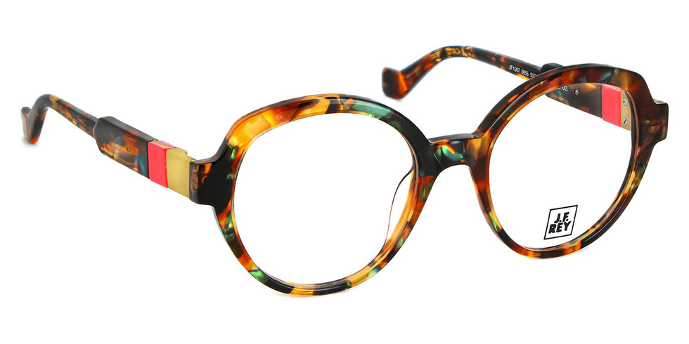 J.F. Rey® JF1567 JFR JF1567 9855 50 - 9855 Brown Amber / Red Eyeglasses