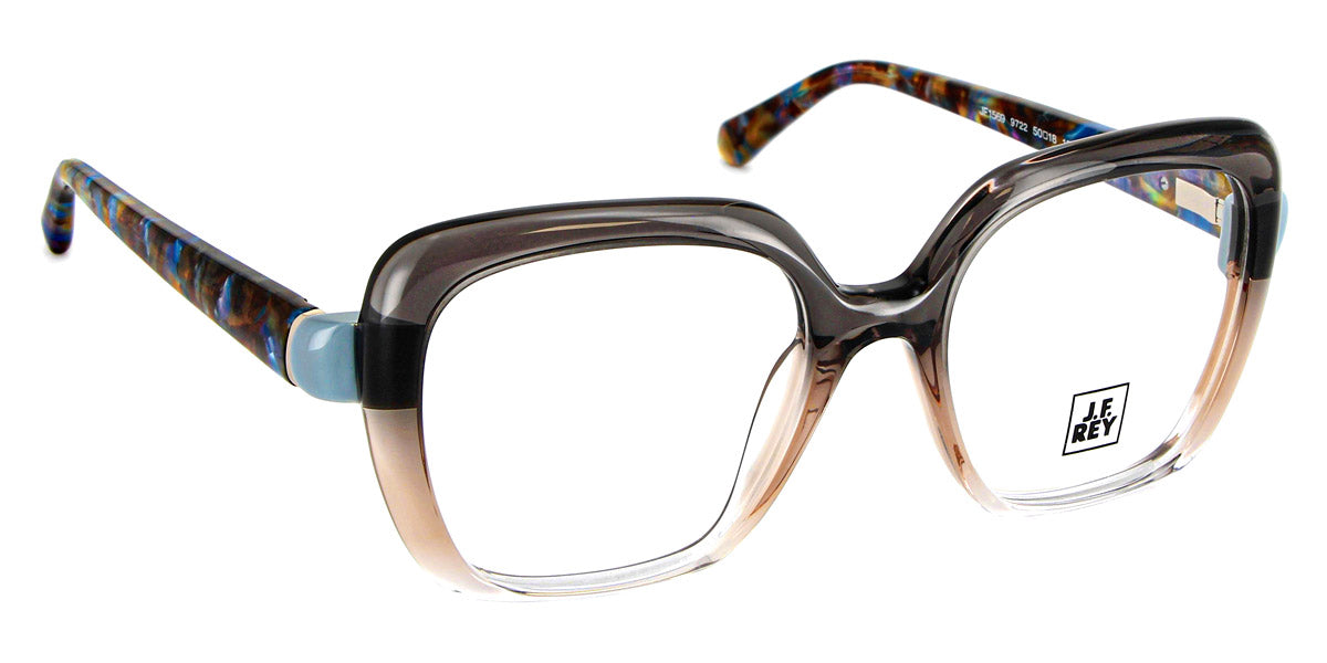 J.F. Rey® JF1569 JFR JF1569 9722 50 - 9722 Brown Gradient / Blue Pastel Eyeglasses