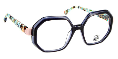 J.F. Rey® JF1570 JFR JF1570 0881 52 - 0881 Black Dark Blue Gradient / Pink Pastel Eyeglasses