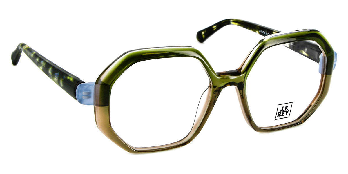 J.F. Rey® JF1570 JFR JF1570 4322 52 - 4322 Khaki Brown Gradient / Blue Pastel Eyeglasses