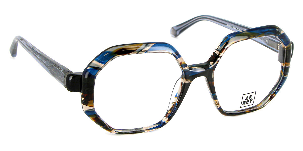 J.F. Rey® JF1570 JFR JF1570 9828 52 - 9828 Demi Blue / Black Eyeglasses