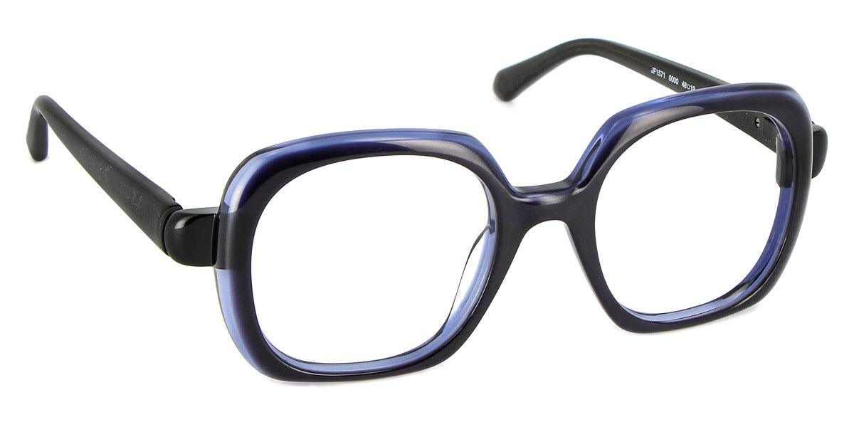 J.F. Rey® JF1571 JFR JF1571 0000 48 - 0000 Black Dark Blue Gradient / Black Eyeglasses