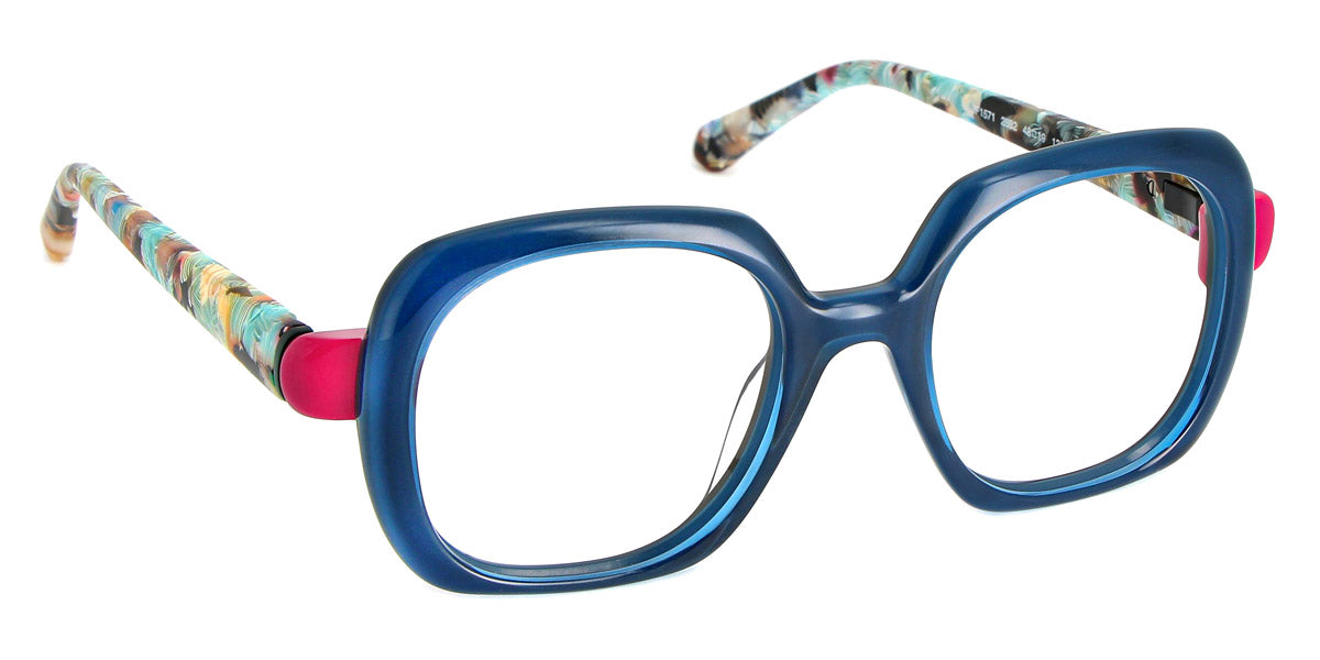 J.F. Rey® JF1571 JFR JF1571 2882 48 - 2882 Blue Navy / Fuchsia Eyeglasses
