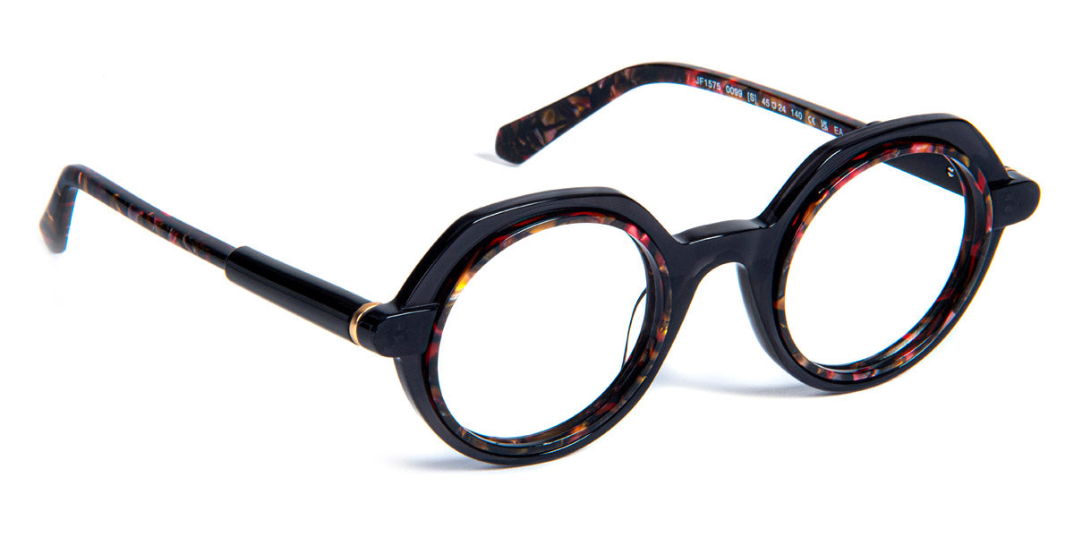 J.F. Rey® JF1575 JFR JF1575 0099 45 - 0099 Black Demi Eyeglasses