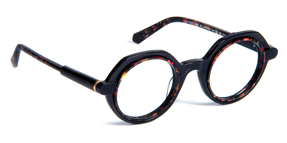 J.F. Rey® JF1575 JFR JF1575 0099 45 - 0099 Black Demi Eyeglasses