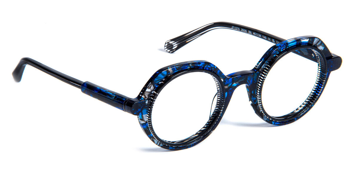 J.F. Rey® JF1575 JFR JF1575 2000 45 - 2000 Demi Blue/Stripes Black Eyeglasses