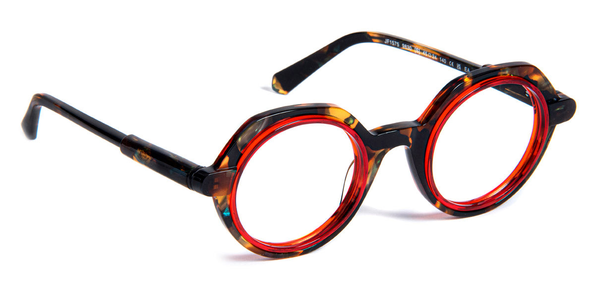 J.F. Rey® JF1575 JFR JF1575 9830 45 - 9830 Demi Green/Red Eyeglasses