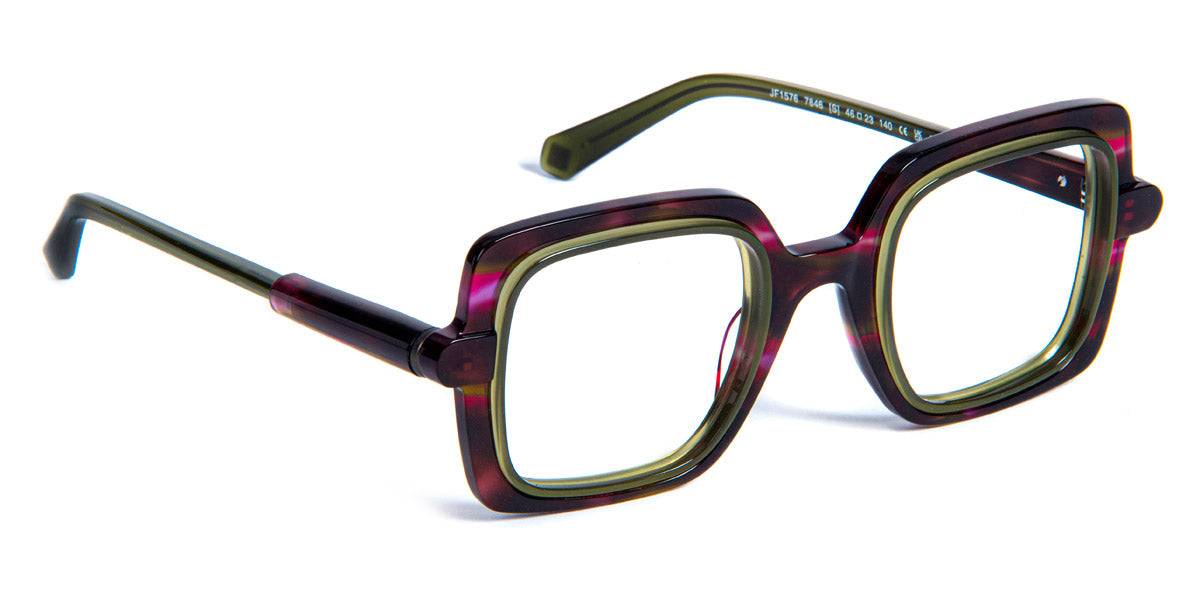 J.F. Rey® JF1576 JFR JF1576 7846 46 - 7846 Demi Purple/Green Eyeglasses