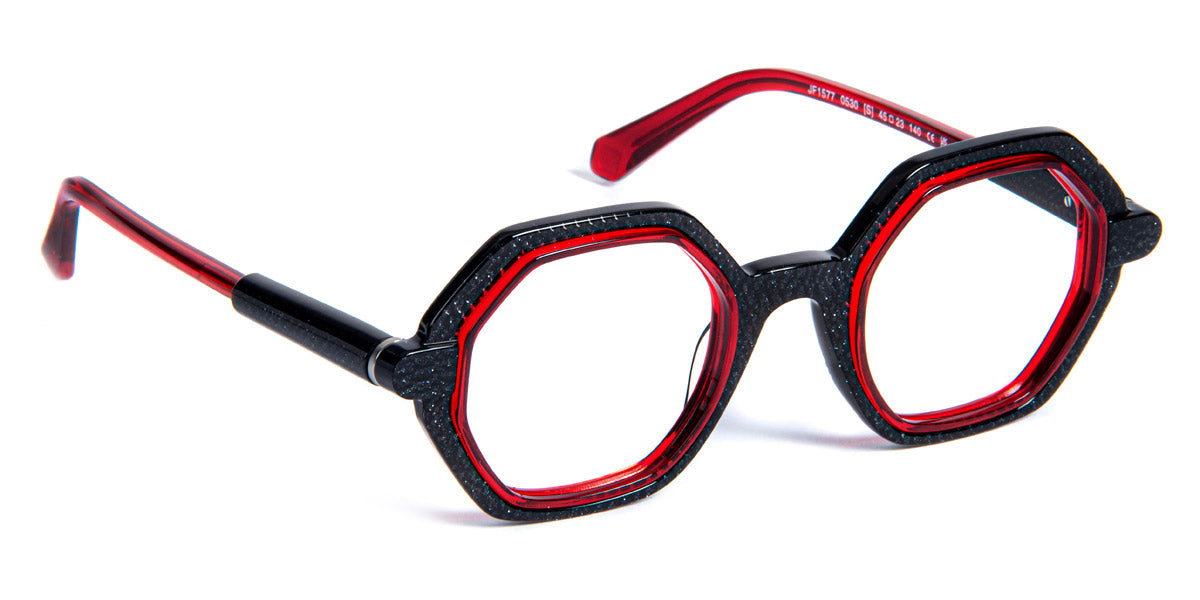 J.F. Rey® JF1577 JFR JF1577 0530 45 - 0530 Nice Black/Red Eyeglasses