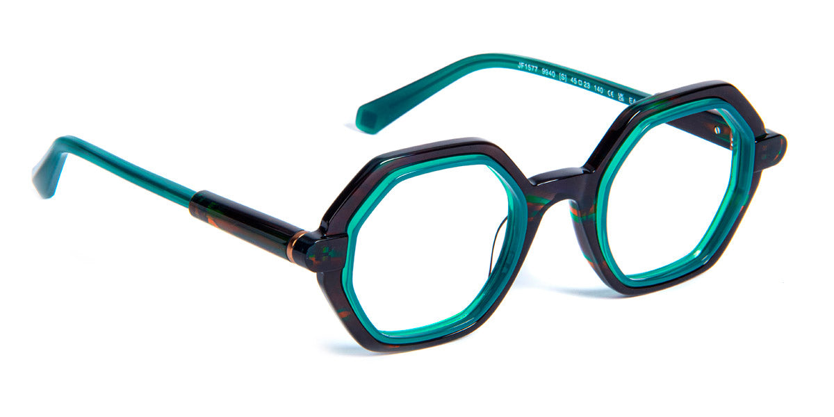 J.F. Rey® JF1577 JFR JF1577 9940 45 - 9940 Demi/Turquoise Eyeglasses
