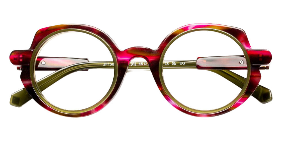 J.F. Rey® JF1580 JFR JF1580 7846 45 Eyeglasses - Plum/Olive