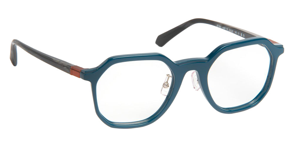 J.F. Rey® JF1581 Geometric Eyeglasses - Teal/Brown