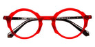 J.F. Rey® JF1583 Round Eyeglasses - Red/Black