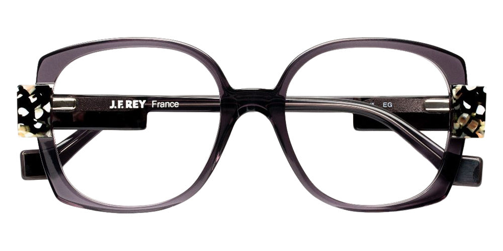 J.F. Rey® JF1585 Oversized Eyeglasses - Black/White Pearly