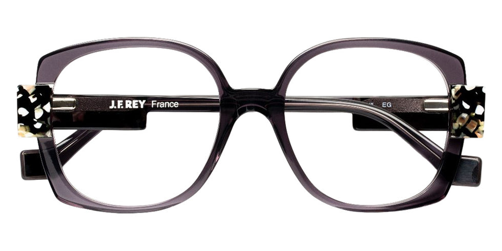 J.F. Rey® JF1585 Oversized Eyeglasses - Black/White Pearly