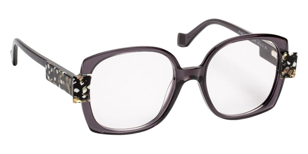 J.F. Rey® JF1585 Oversized Eyeglasses - Black/White Pearly
