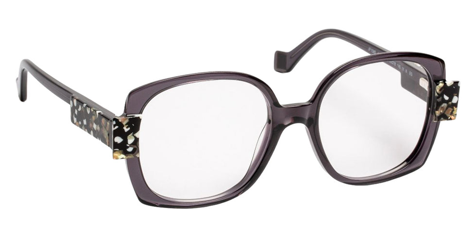 J.F. Rey® JF1585 Oversized Eyeglasses - Black/White Pearly