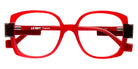 J.F. Rey® JF1585 Oversized Eyeglasses - Red/Black Glitter