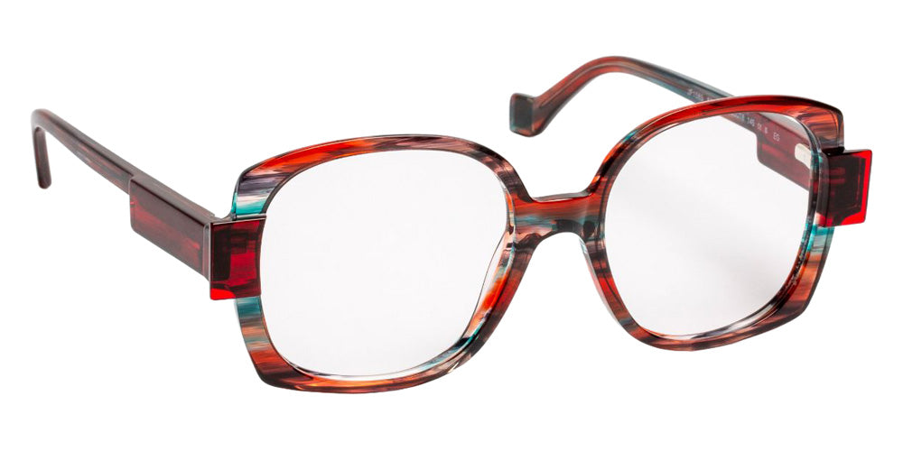 J.F. Rey® JF1585 Oversized Eyeglasses - Coral/Red