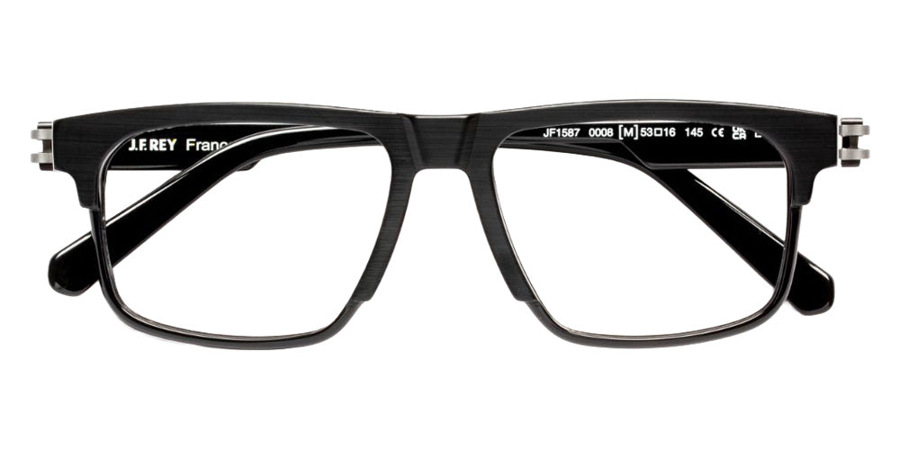 J.F. Rey® JF1587 Rectangle Eyeglasses - Black